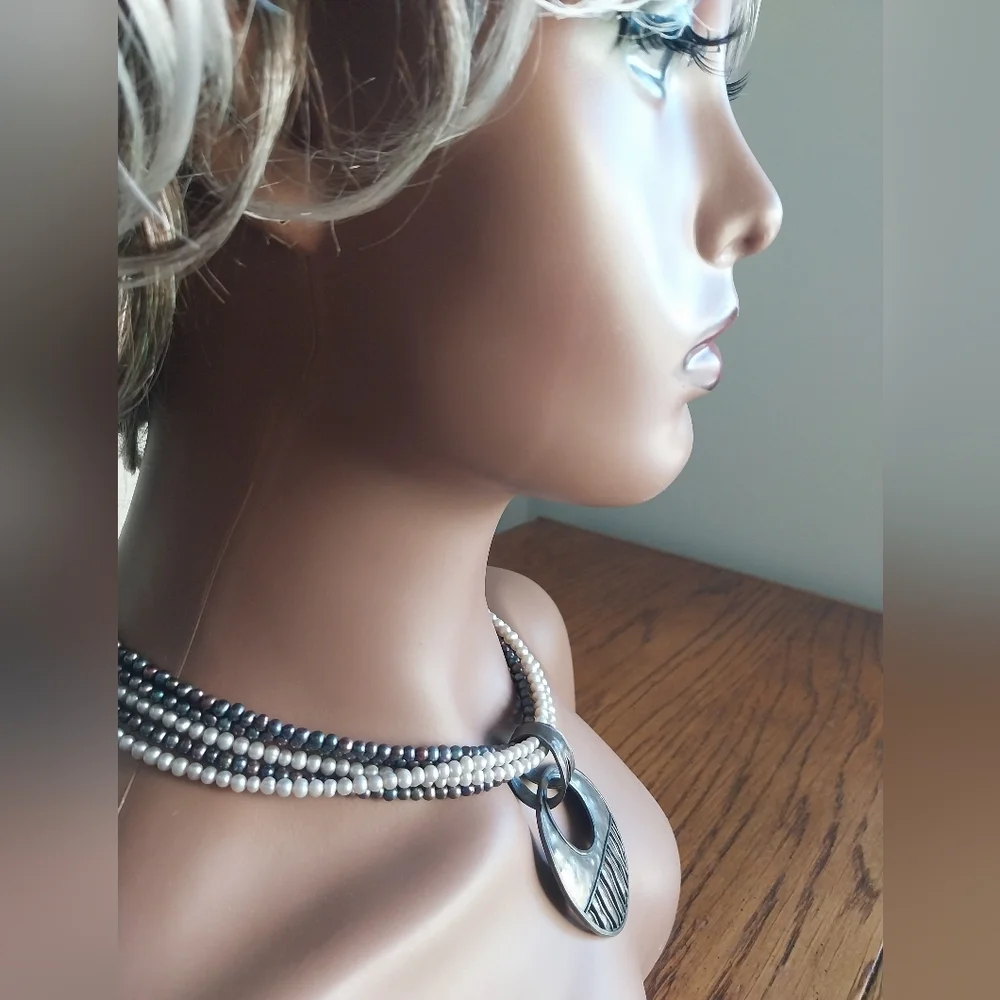Silpada Sterling Silver Pearl Necklace - Picture 7 of 16
